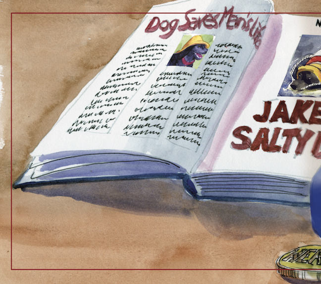 The legend of Jake the Salty Dog, written by Robbert Gossett, illustrated by Michael Meissner, Page 30