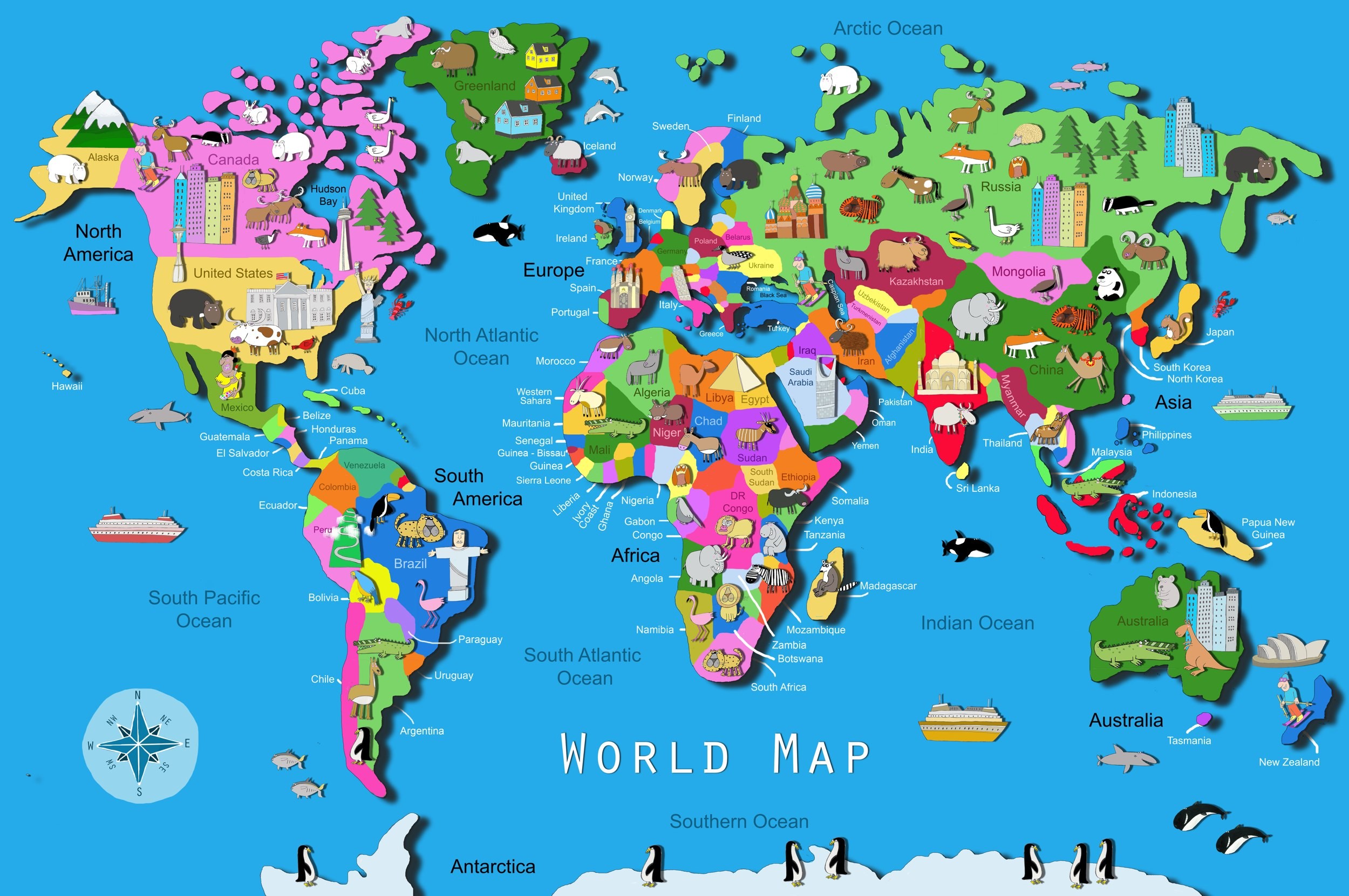 world map